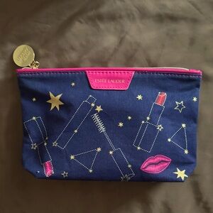 Estée Lauder Unique Lipstick Print Cosmetic Pouch